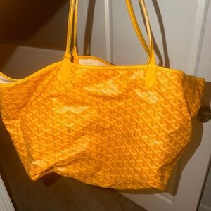 Yellow GOYARD GM Tote Bag